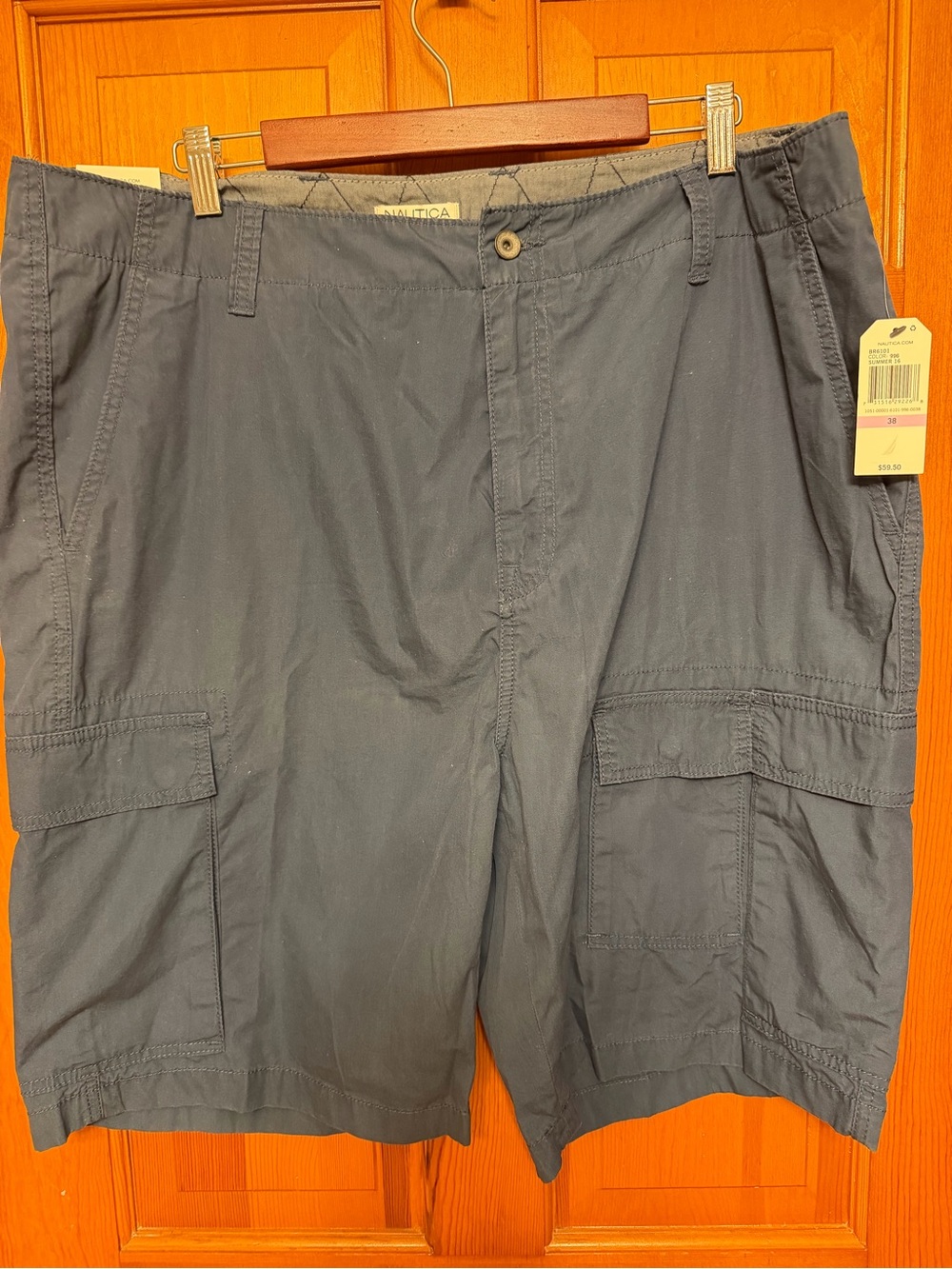 Nautica Men's Cargo Shorts in Slate Blue
